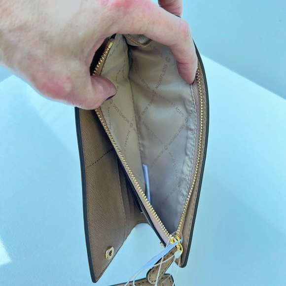 Michael Kors Jet Set Travel Card Case Wallet Khaki - Picture 6 of 11